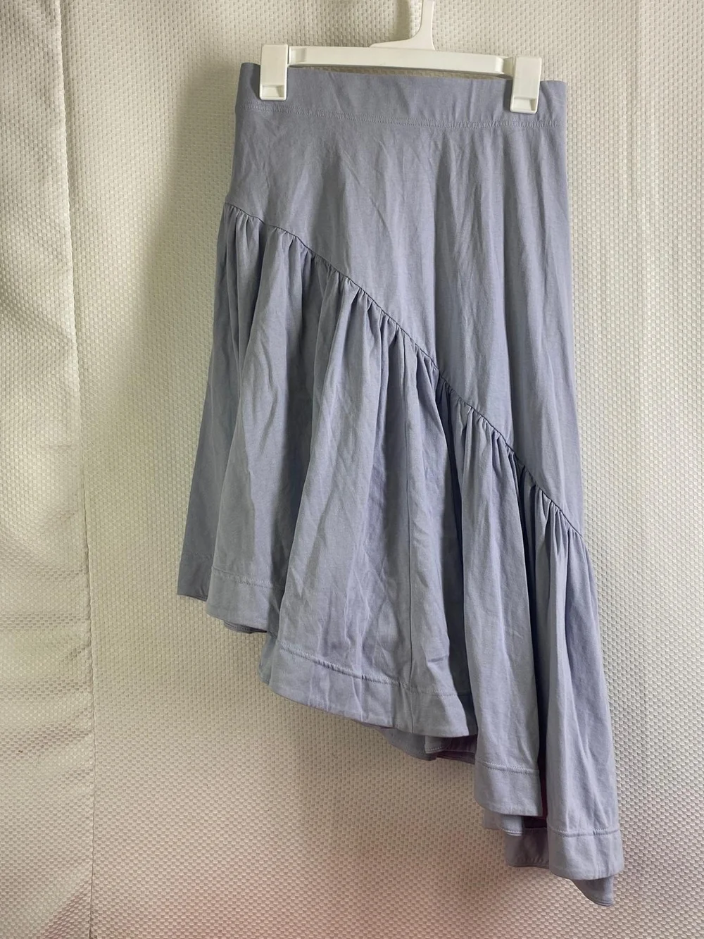 Free People Asymmetrical Ruffle Hem Mini Skirt Lavender Size S - Picture 2 of 6
